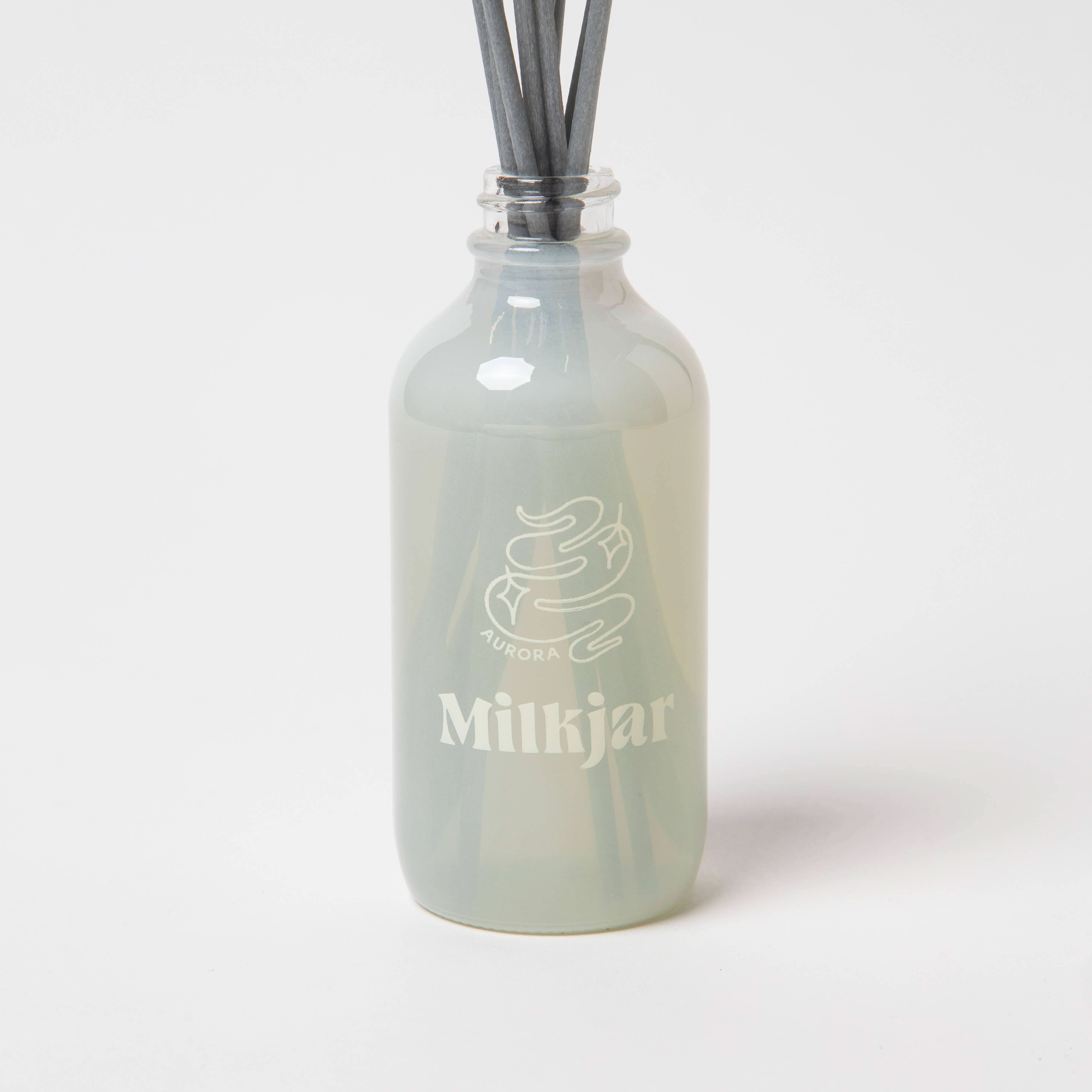 Aesthetically pleasing Reed diffuser in glass bottle