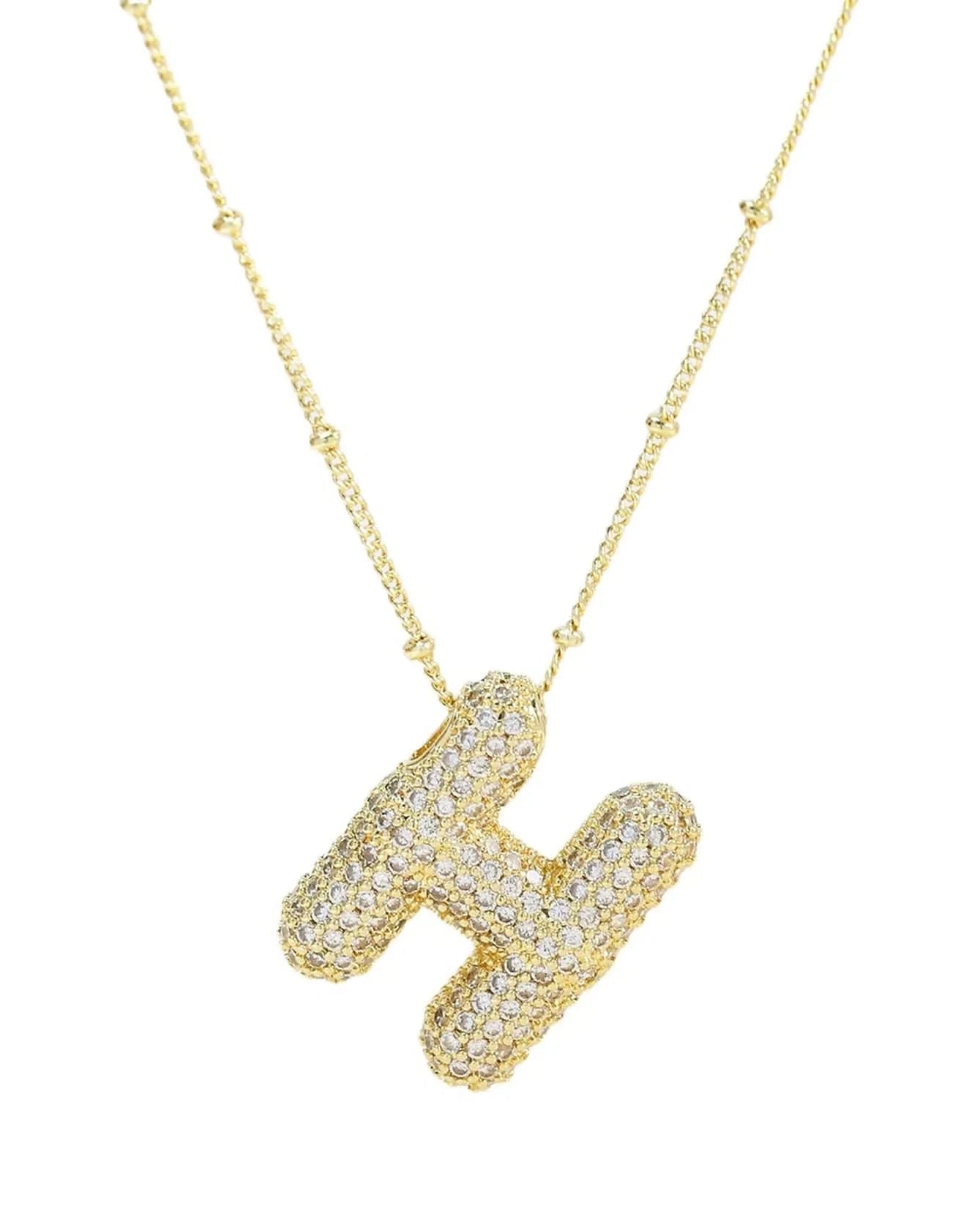 Delicate Gold H Necklace | Perfect Anniversary Gift for Her | FORM + CONTENT