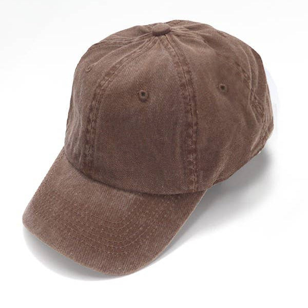 Brown baseball cap on a white background