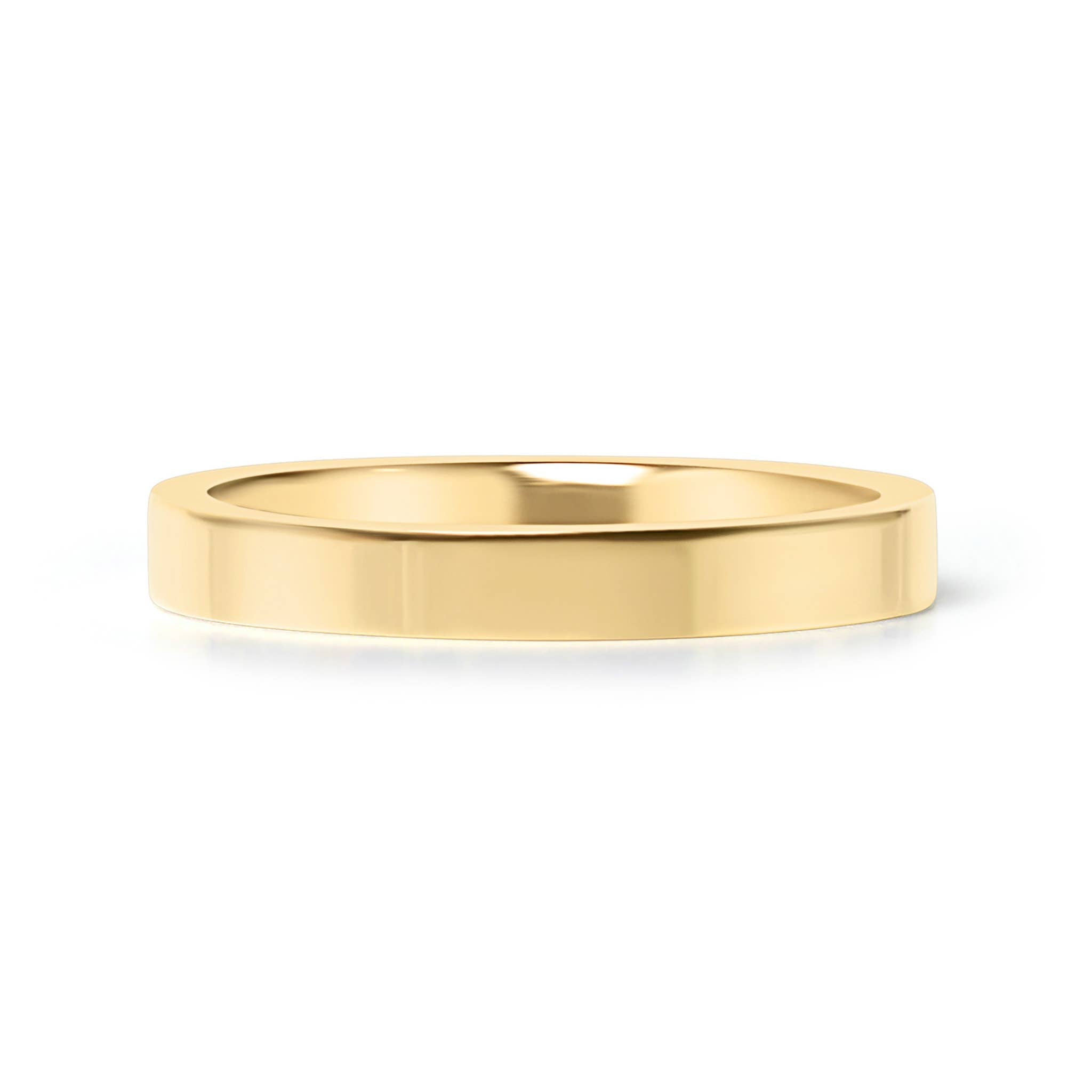 Gold ring on a white background