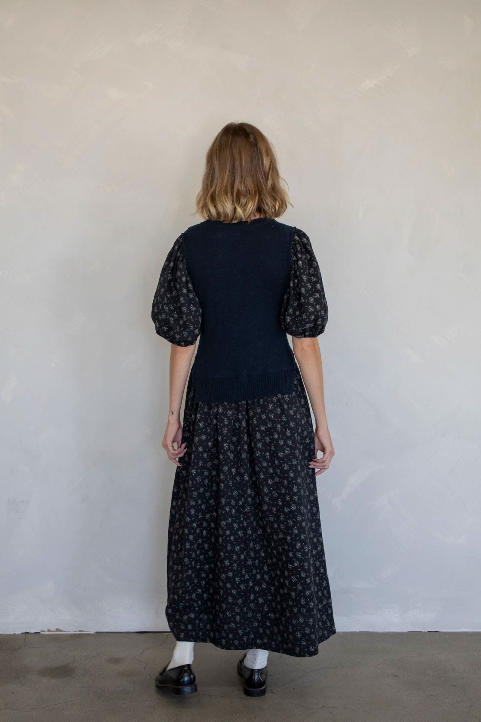 winter wardrobe with our versatile midi sweater vest dress