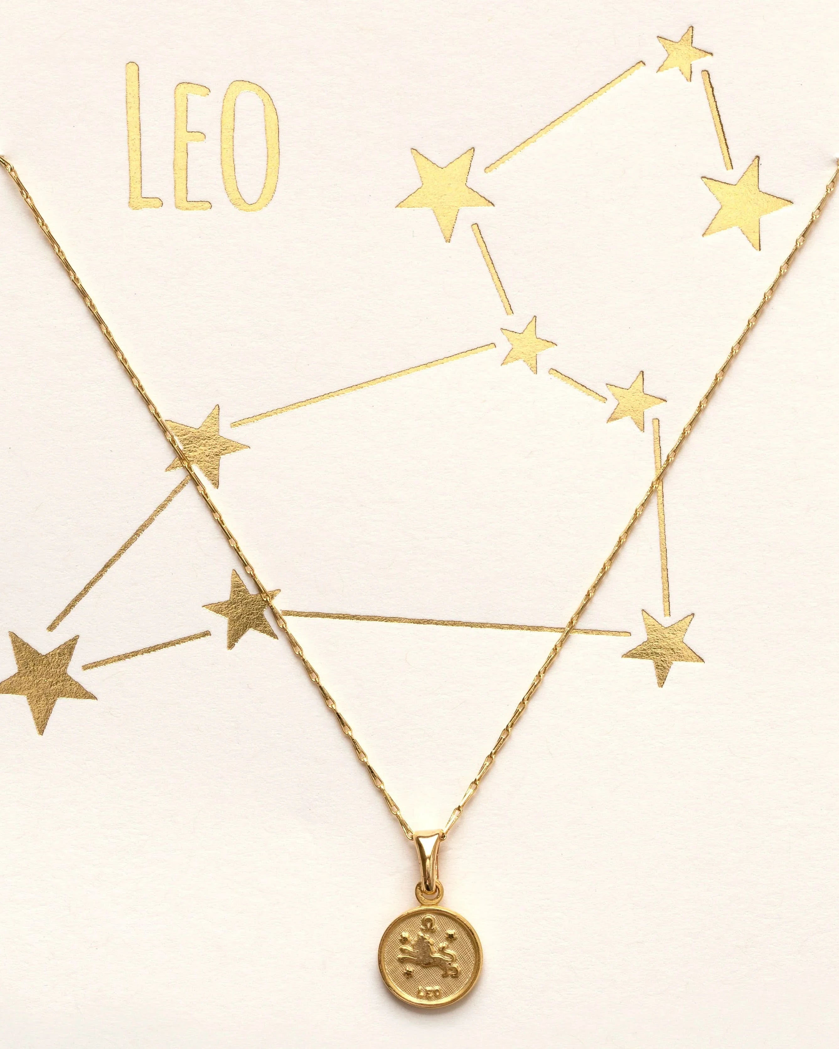 Tiny Zodiac Pendant Necklace - FORM + CONTENT