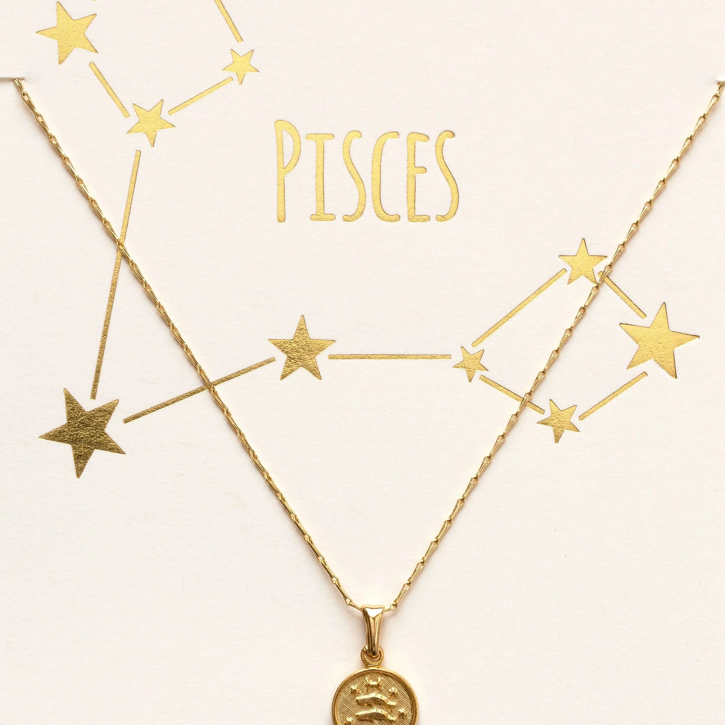 Tiny Zodiac Pendant Necklace - FORM + CONTENT