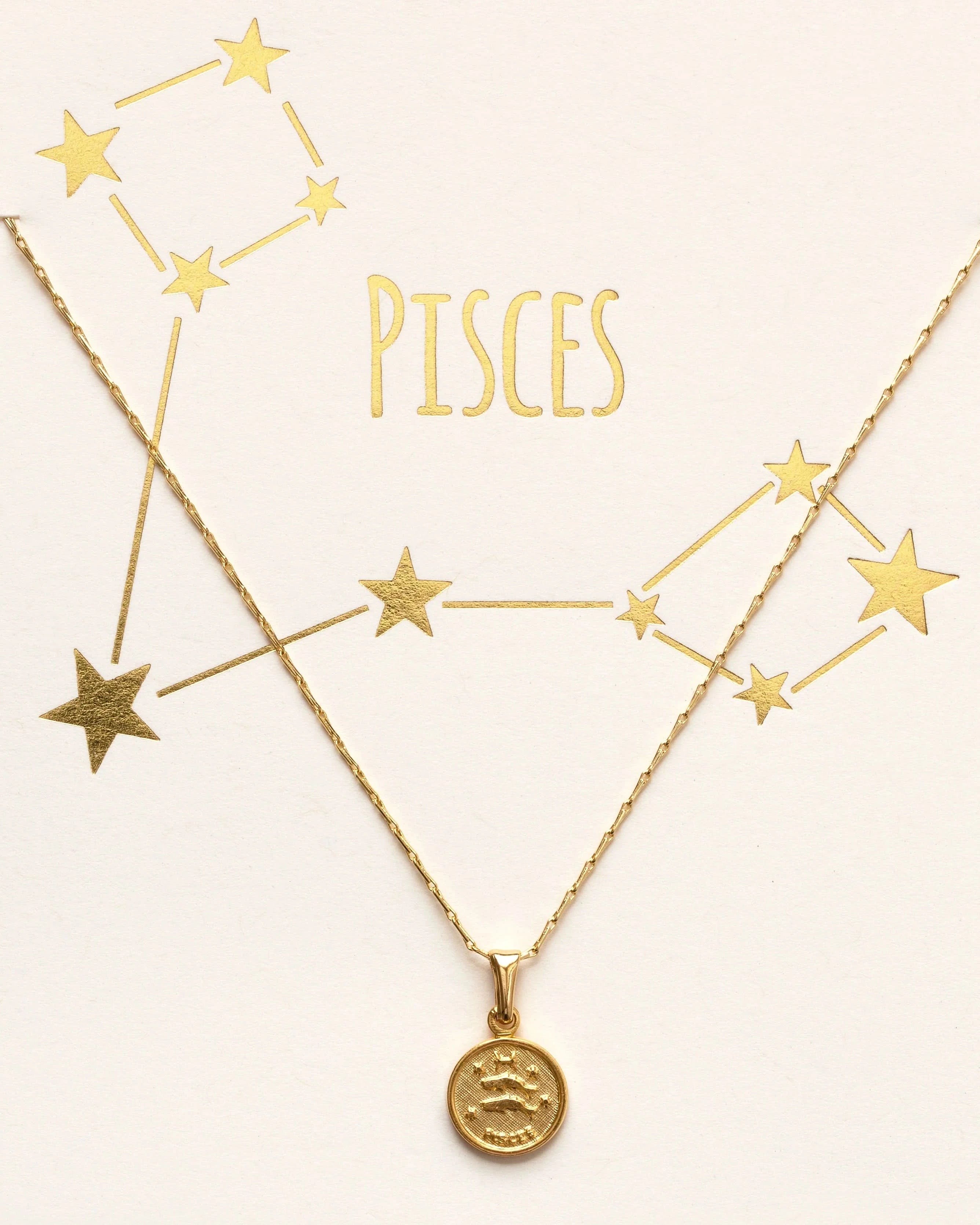 Tiny Zodiac Pendant Necklace - FORM + CONTENT