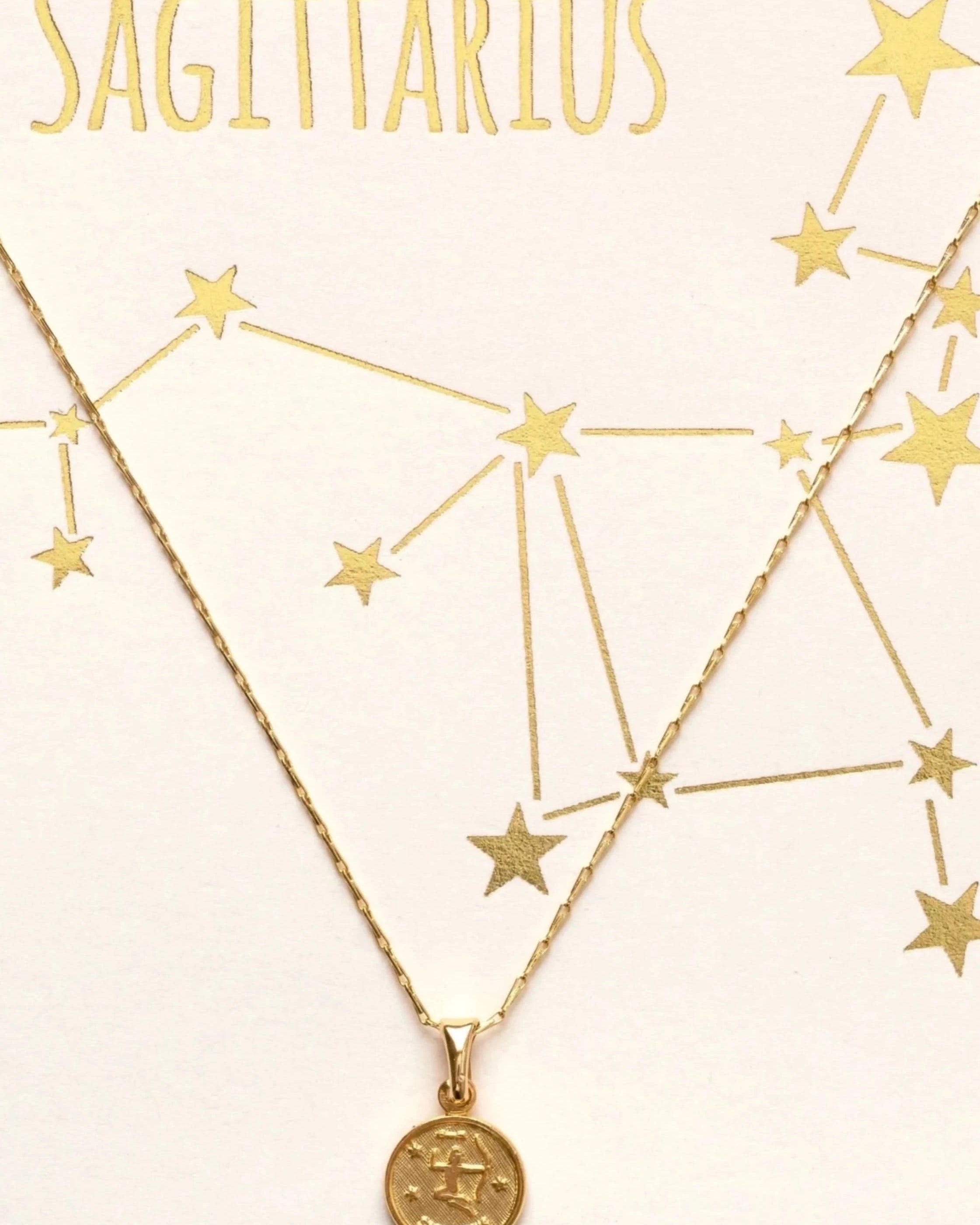 Tiny Zodiac Pendant Necklace - FORM + CONTENT