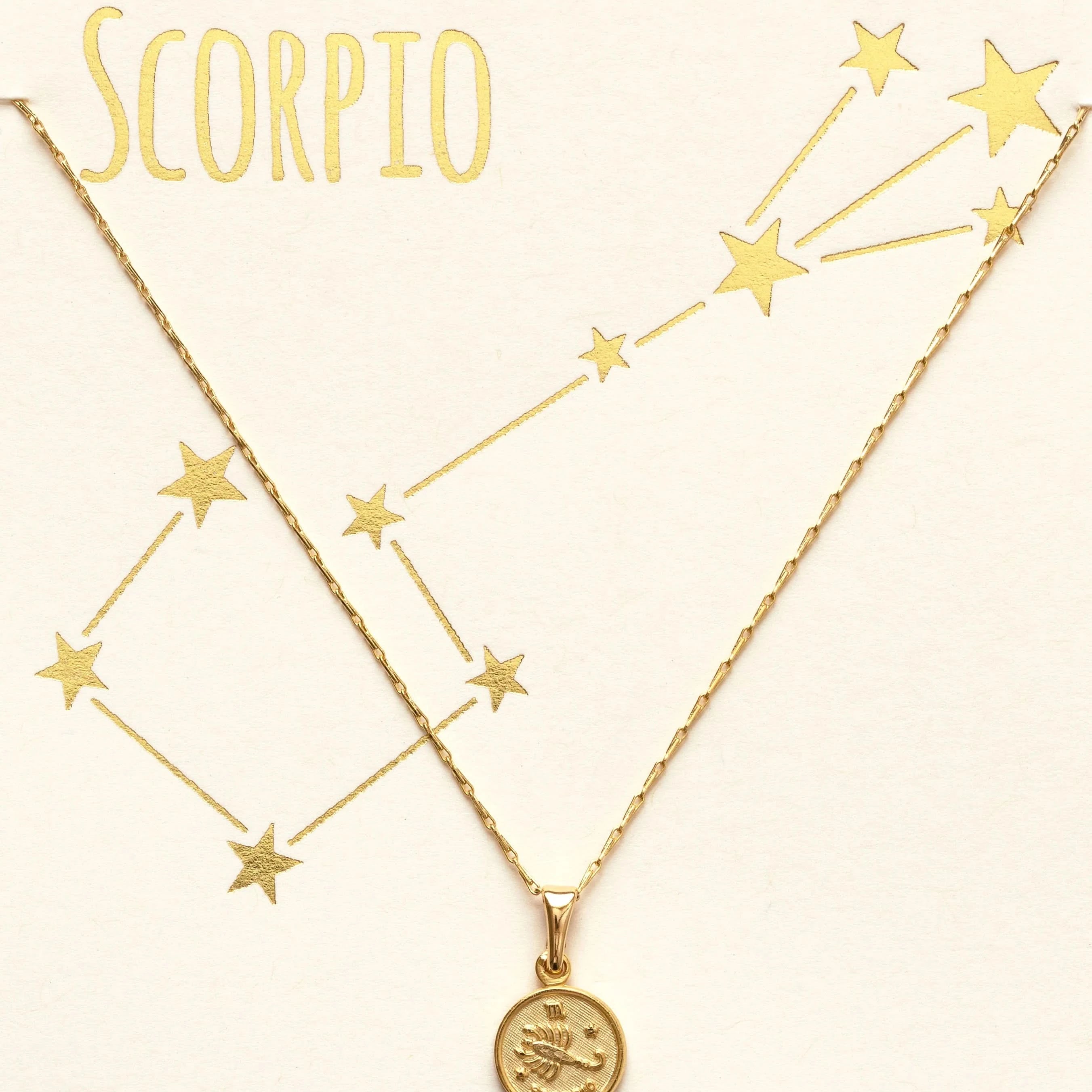 Tiny Zodiac Pendant Necklace - FORM + CONTENT