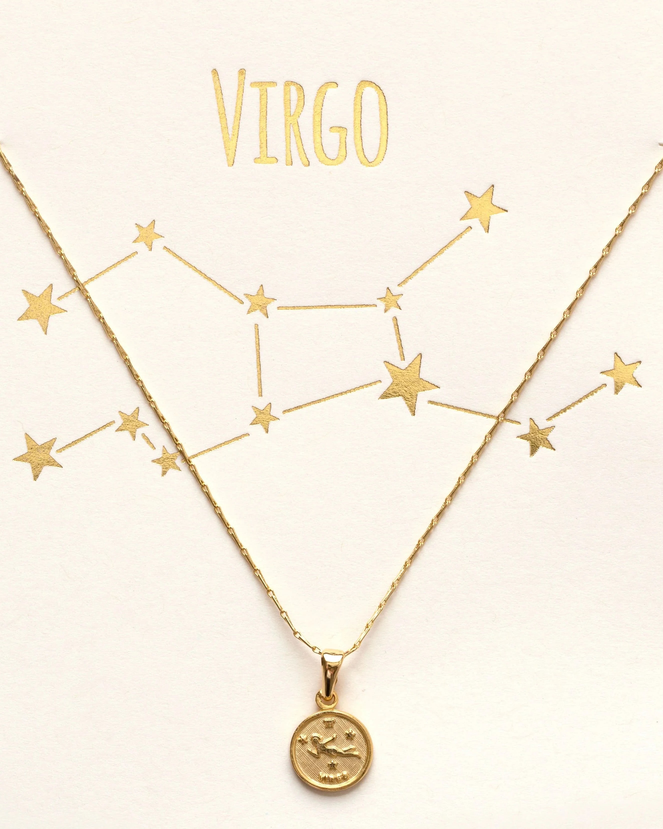Tiny Zodiac Pendant Necklace - FORM + CONTENT