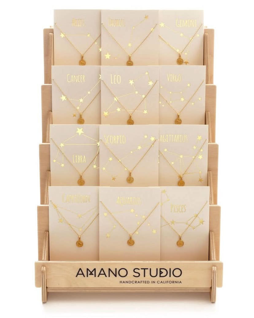 Tiny Zodiac Pendant Necklace - FORM + CONTENT