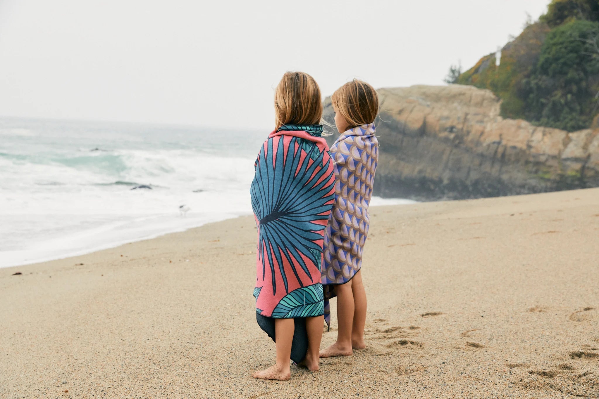 A Fusion of Function and Eco-Friendly Geometry Beach Towels