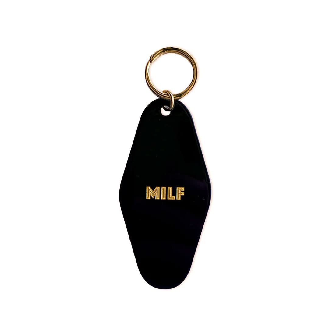 Black MILF motel keychain