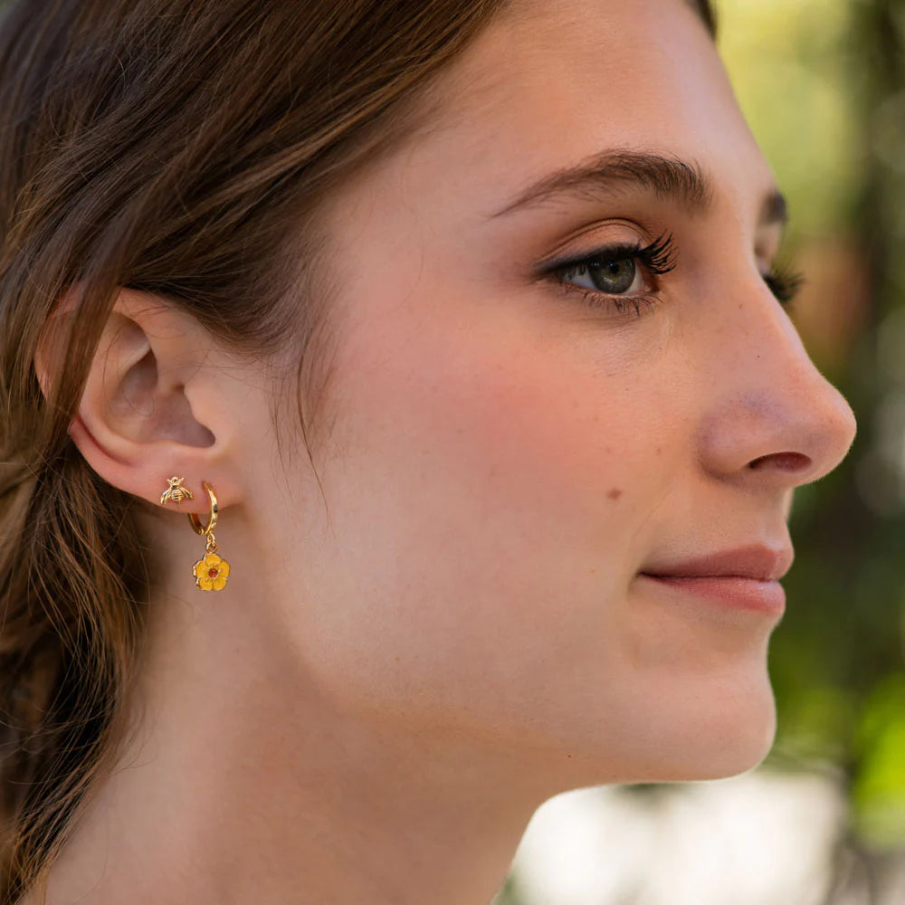 Tiny Bee Stud Earrings - FORM + CONTENT