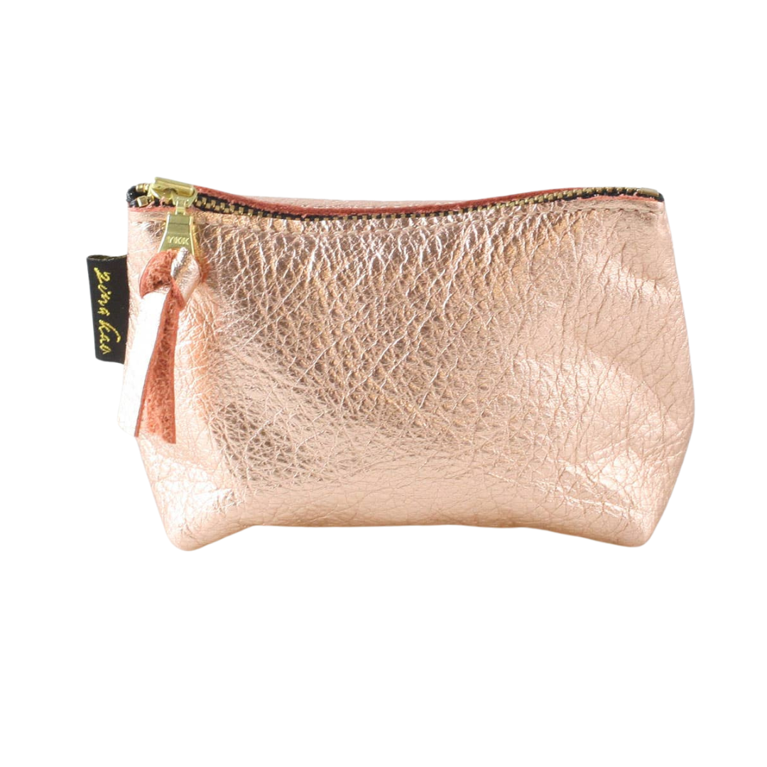 Metallic Makeup Clutch - peach - FORM + CONTENT