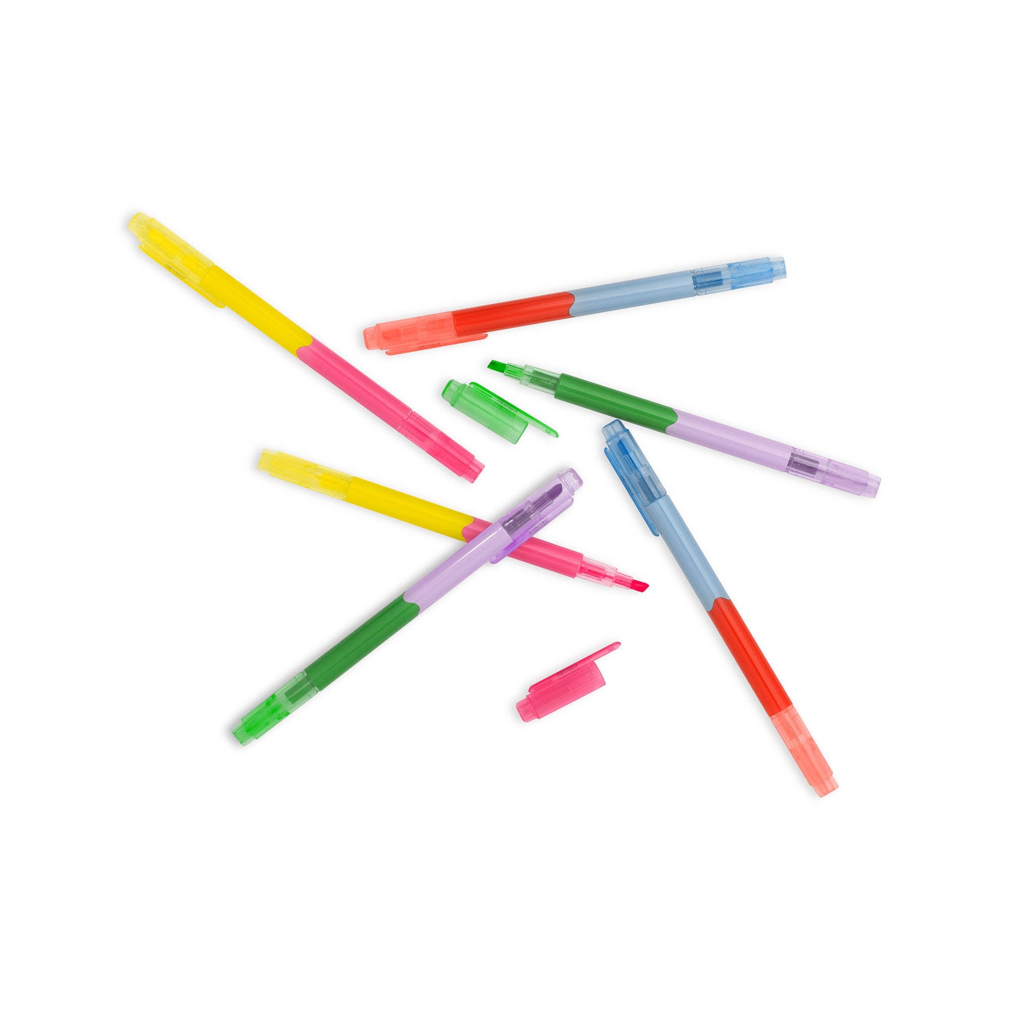 colorful double sided highlighters