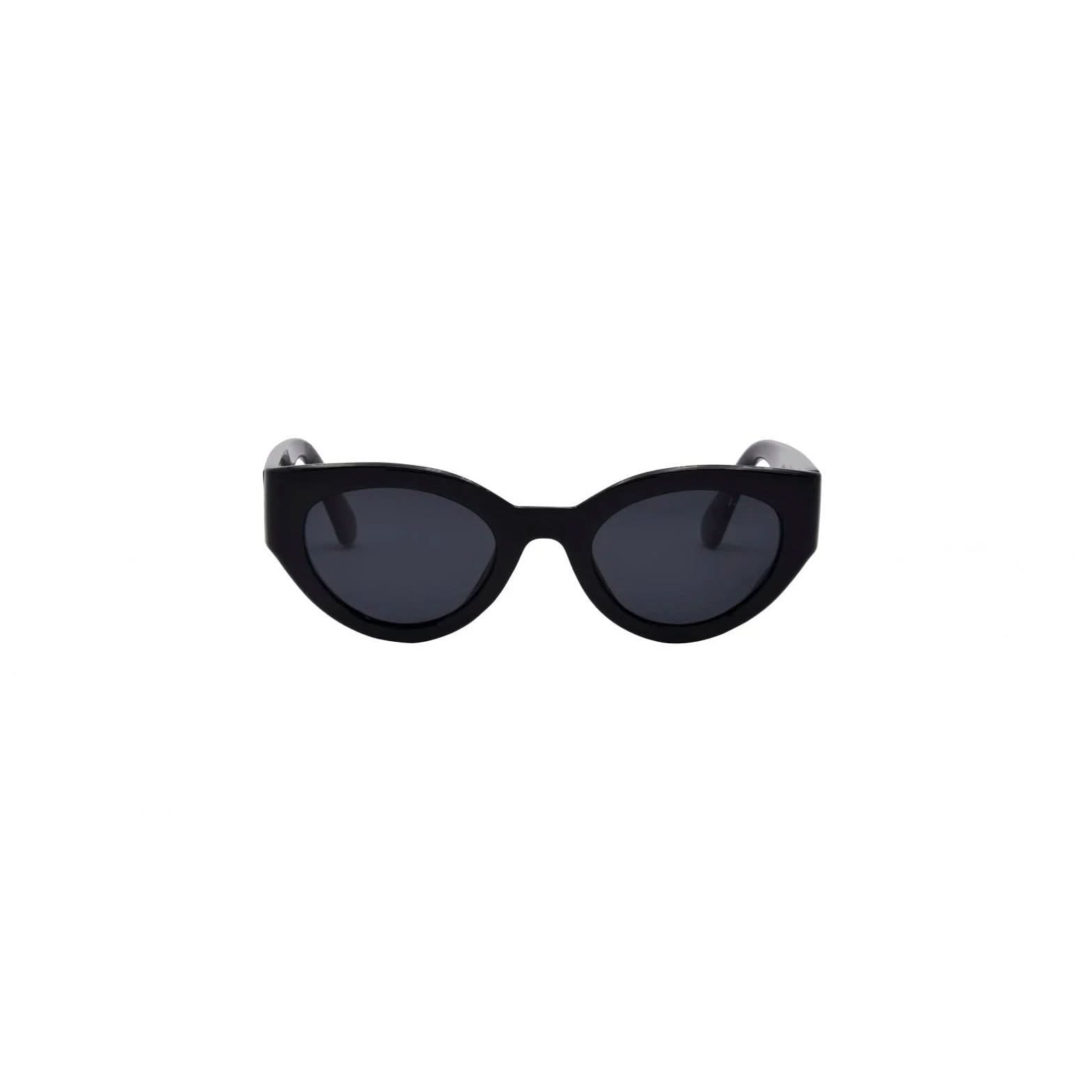 Black sunglasses with Smokey polarized lenses 