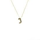 Initial Balloon Bubble 18K Gold Necklace: B / Gold Filled - FORM + CONTENT