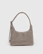 BAGGU dove beige adjustable strap shoulder bag on white background 