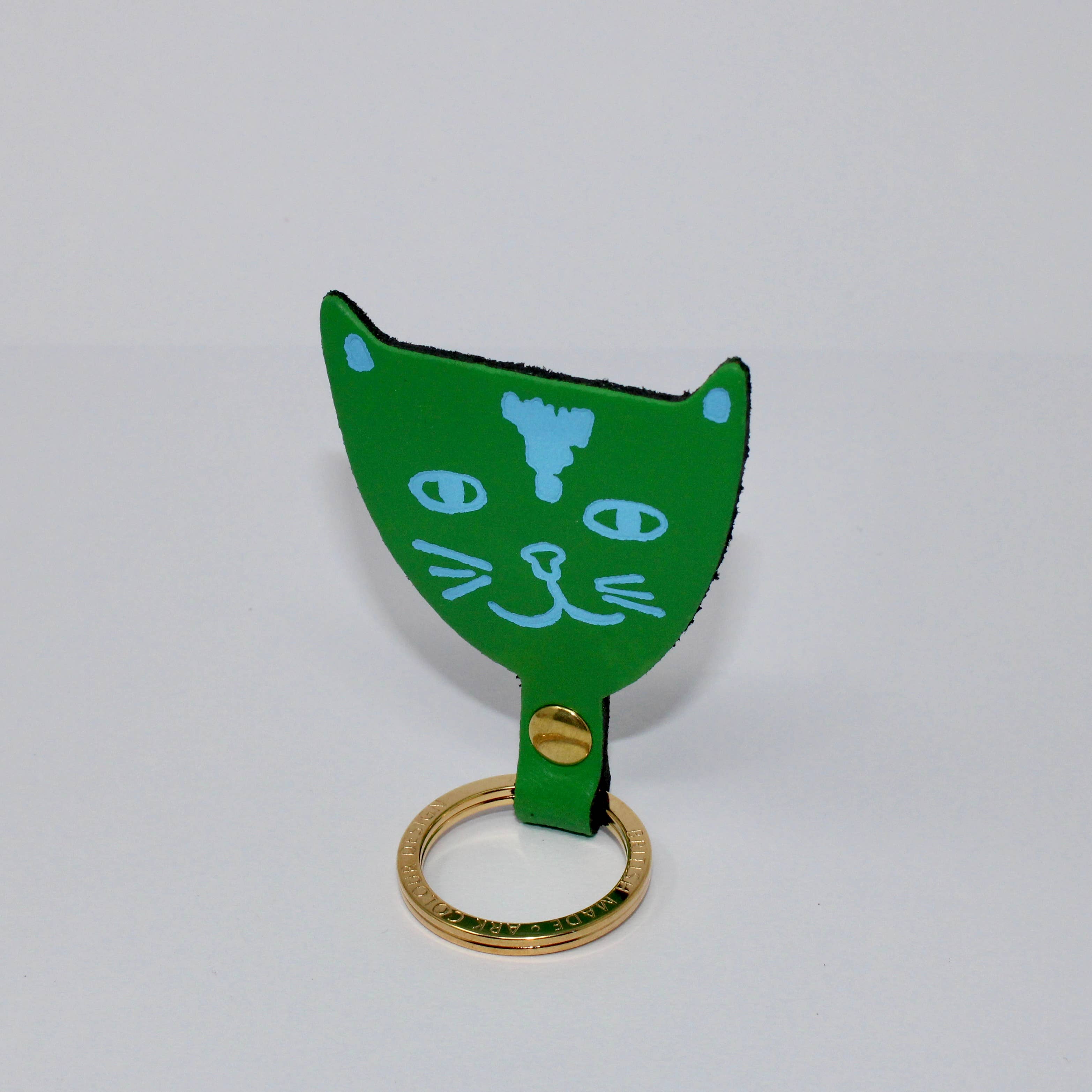 Leather Cat Keychain - FORM + CONTENT