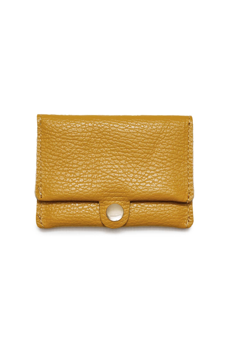 Erine Graine Leather Wallet Mustard