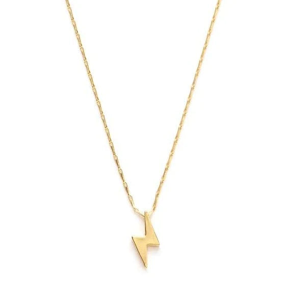 Lightening Bolt Pendant Necklace - FORM + CONTENT