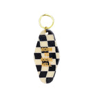 B+W Checkered Born to Raise Hell Keychain - FORM + CONTENT