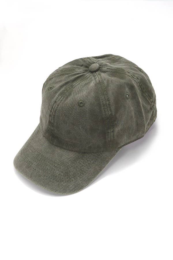 Green baseball cap on a white background