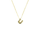 Initial Balloon Bubble 18K Gold Necklace: B / Gold Filled - FORM + CONTENT