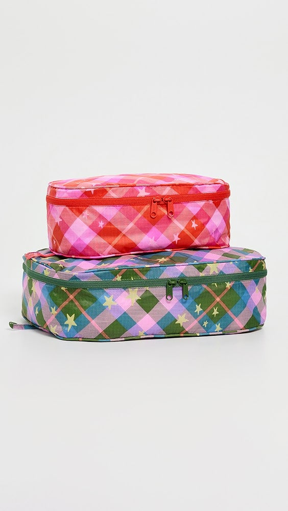 BAGGU Packing Cube Set in Star Plaid