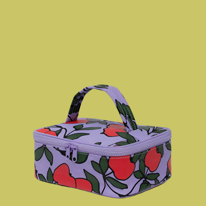 Cosmetic bag with Red Apple pattern - Small Cosmetic Case