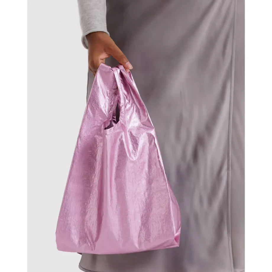 BAGGU baby Blush Metallic Bag a