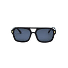 Black sunglasses with smoke polarized lens 