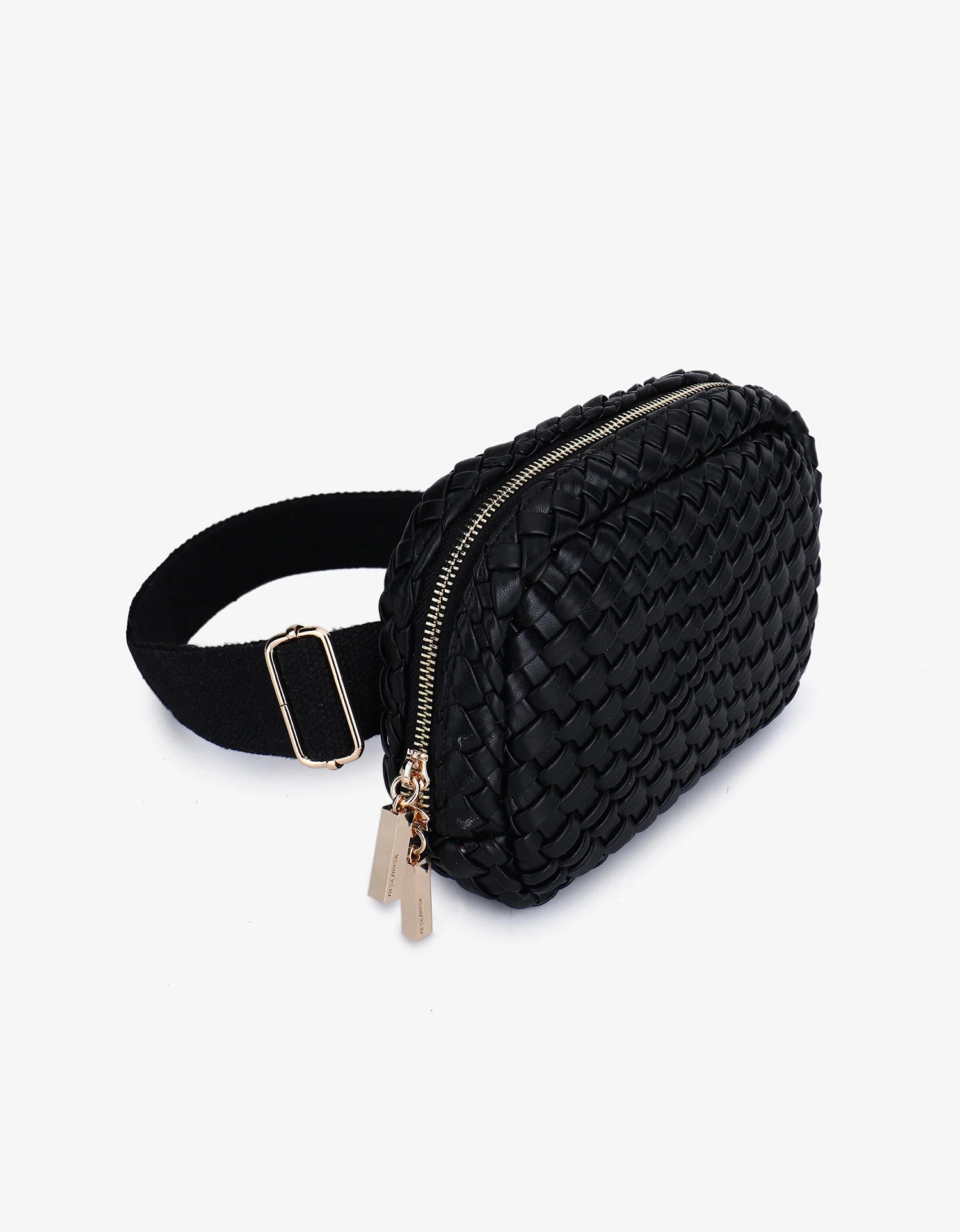 Women's Accessories | Everleigh Woven Black Belt Bag | FORM + CONTENT