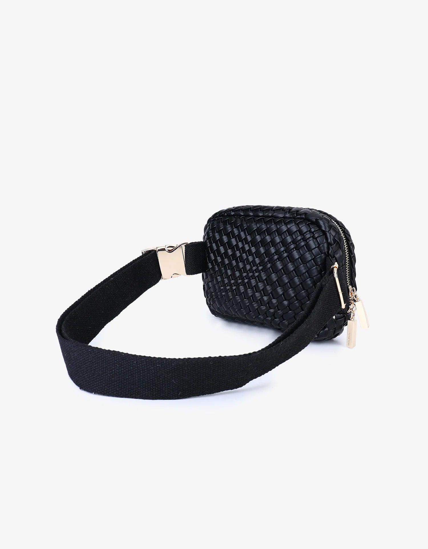 Stylish Everleigh Woven Black Belt Bag | Eco Friendly Women's Accessories | FORM + CONTENT