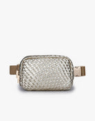 Vegan Leather Platinum Color Belt Bag | Everleigh - Stylish & Sustainable | FORM + CONTENT