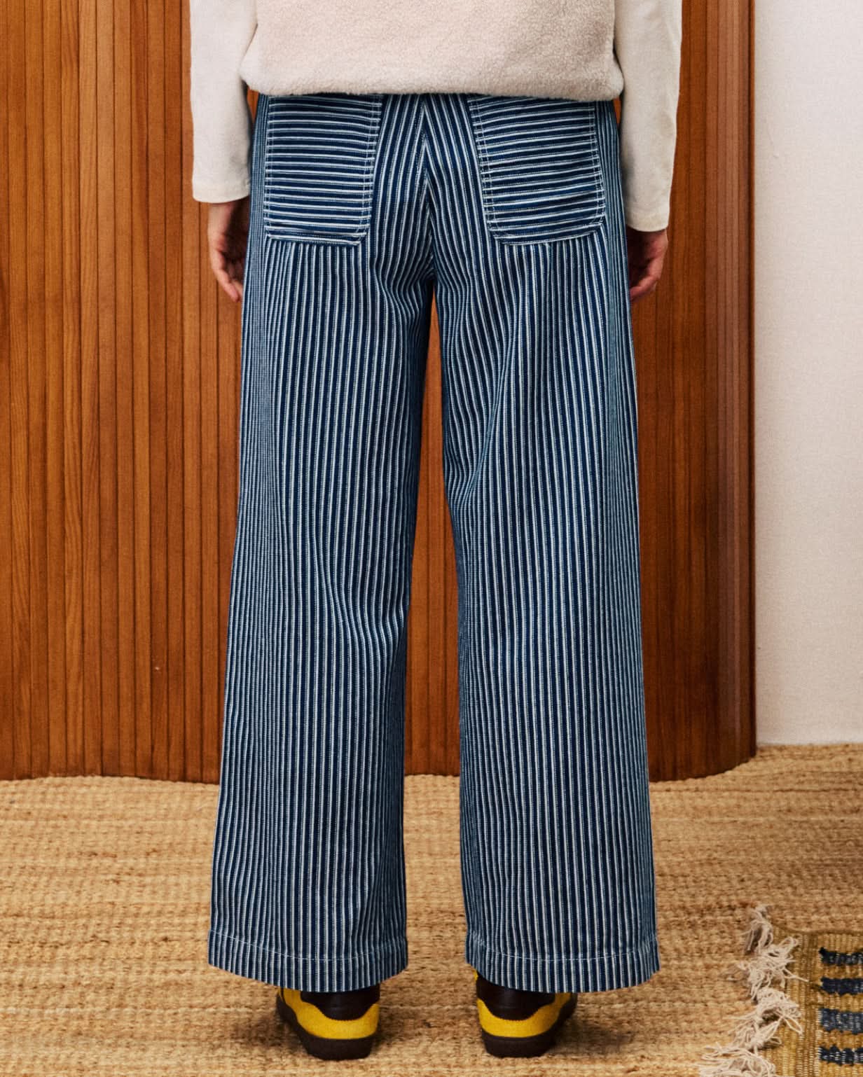 FRNCH Striped Bleuet Pant. Made from exclusive FRNCH fabric, these pants offer comfort and style