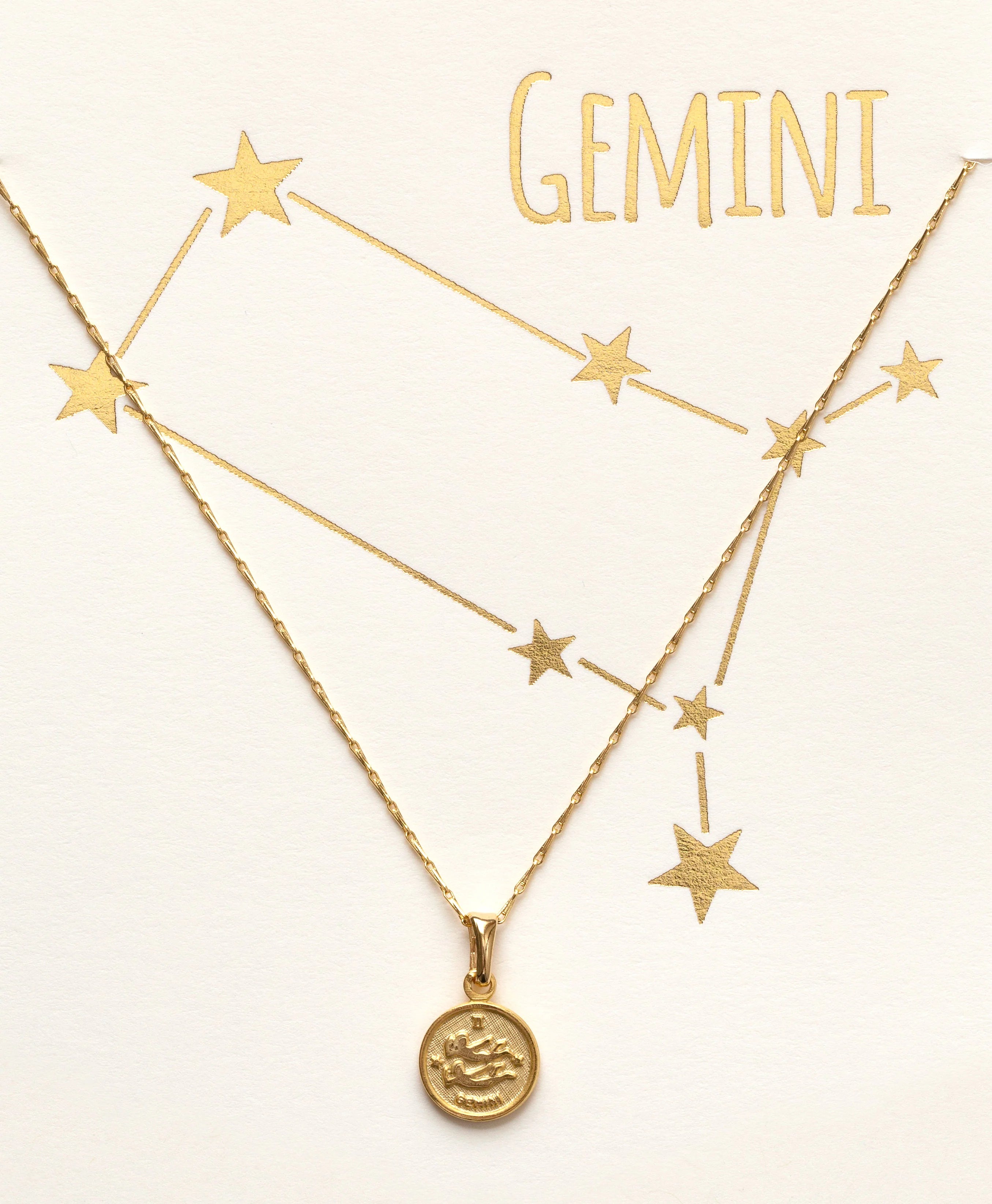 Tiny Zodiac Pendant Necklace - FORM + CONTENT