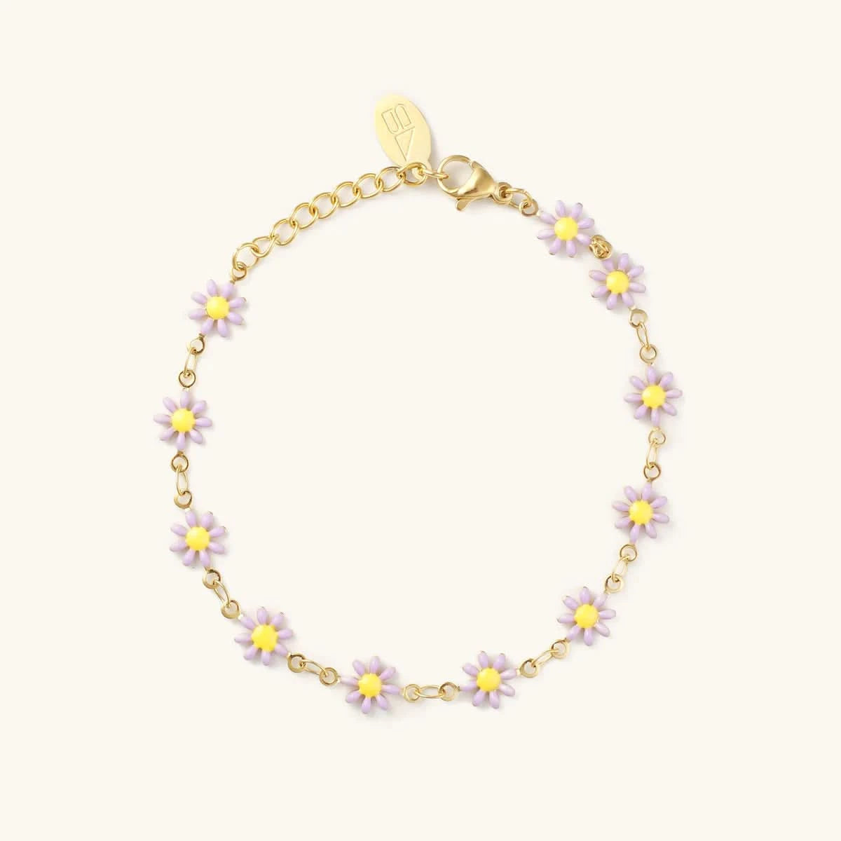 Nikki Smith - 14k Gold Daisy Bracelet - FORM + CONTENT