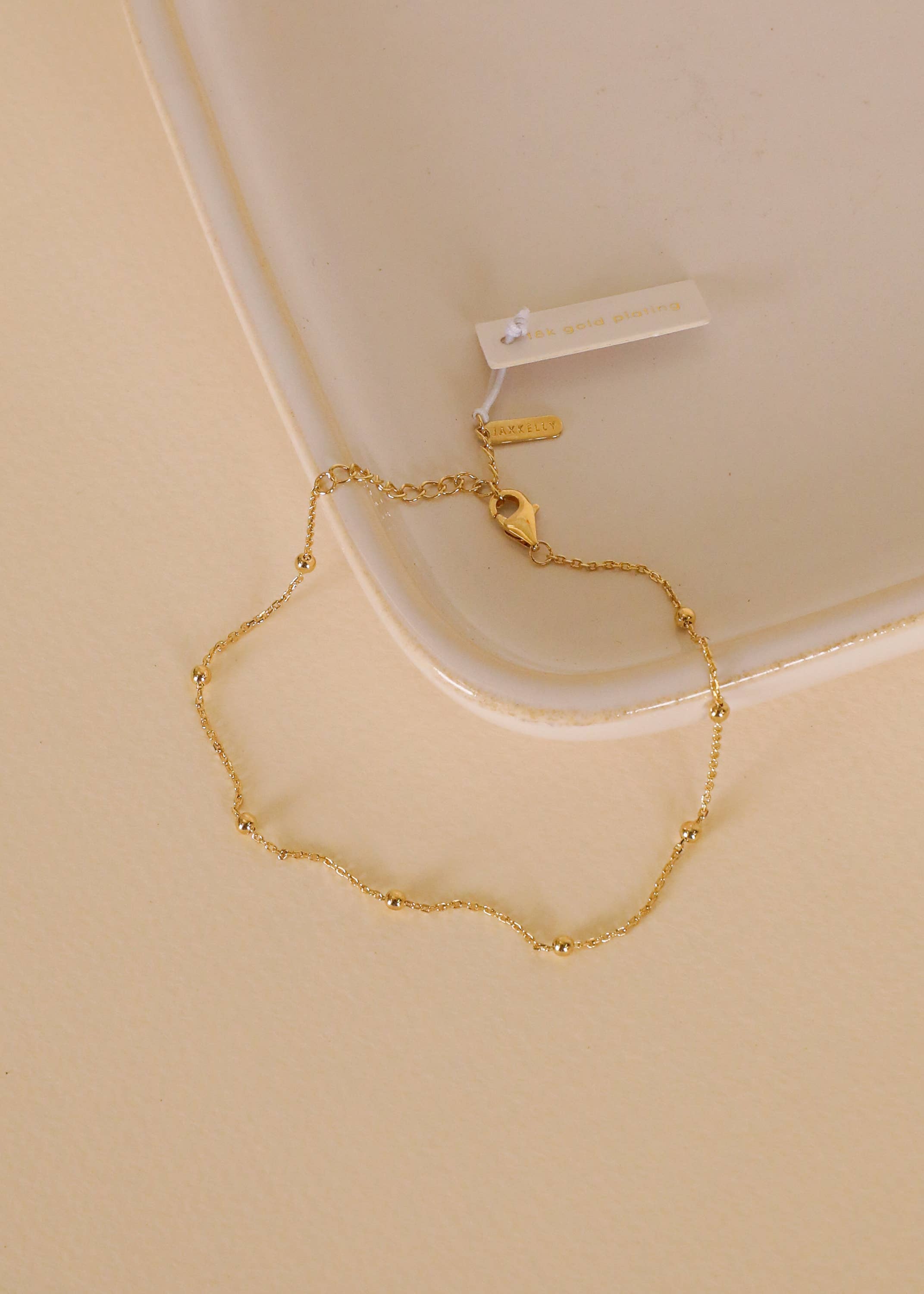 Gold Ball Bracelet - 18k Gold Plated