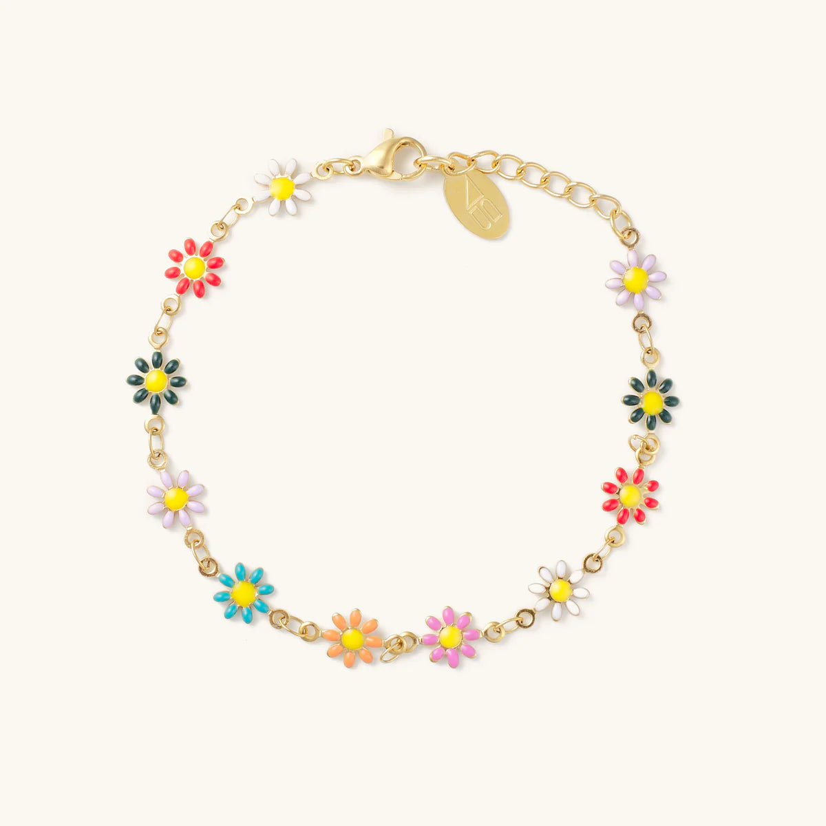 Nikki Smith - 14k Gold Daisy Bracelet - FORM + CONTENT