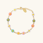 Nikki Smith - 14k Gold Daisy Bracelet - FORM + CONTENT