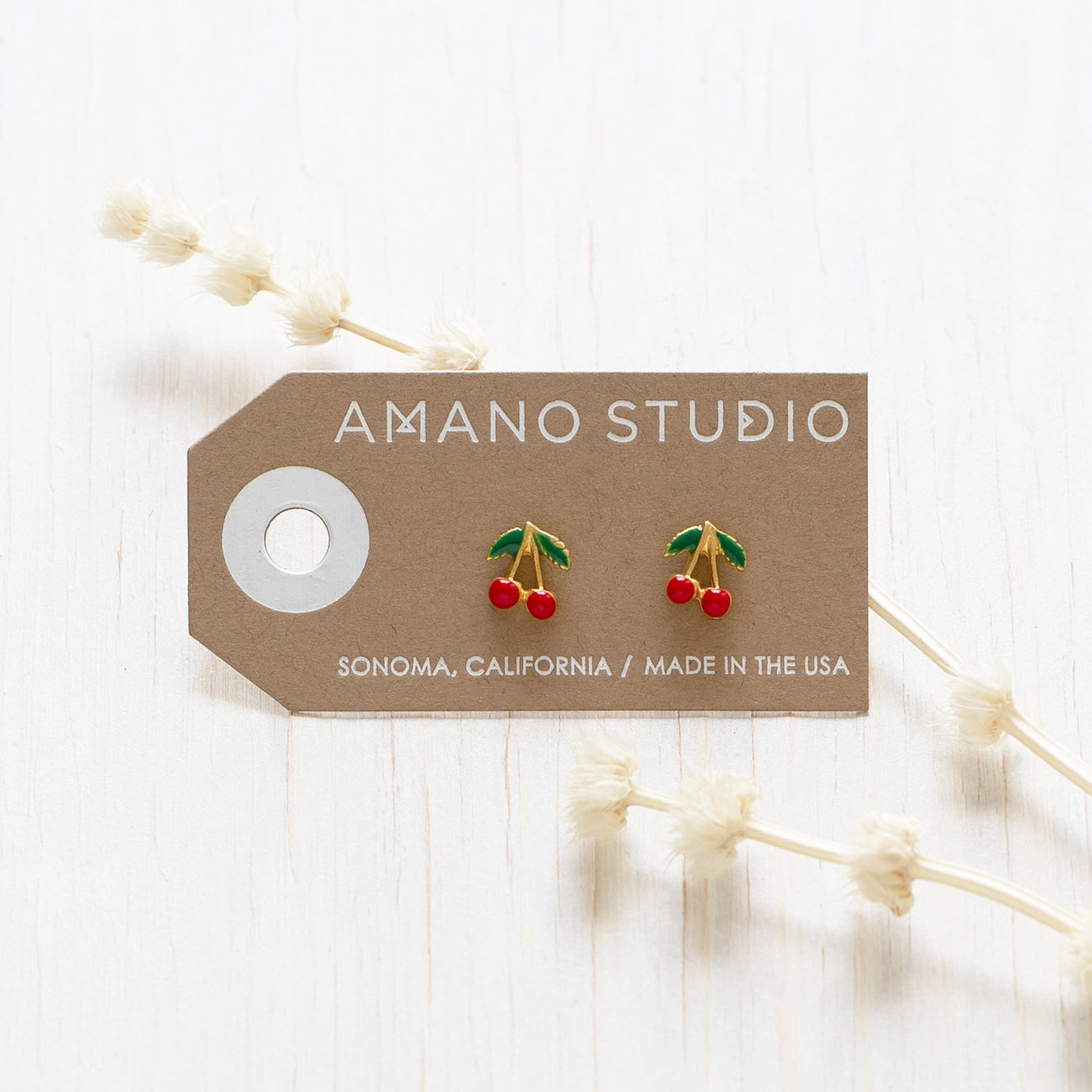 Cherry Stud Earrings - FORM + CONTENT