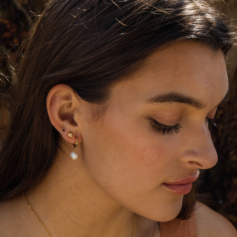 Crystal Terra Stud Earrings - FORM + CONTENT