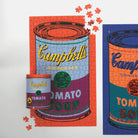 Andy Warhol Campbells tomato soup jigsaw puzzle completed