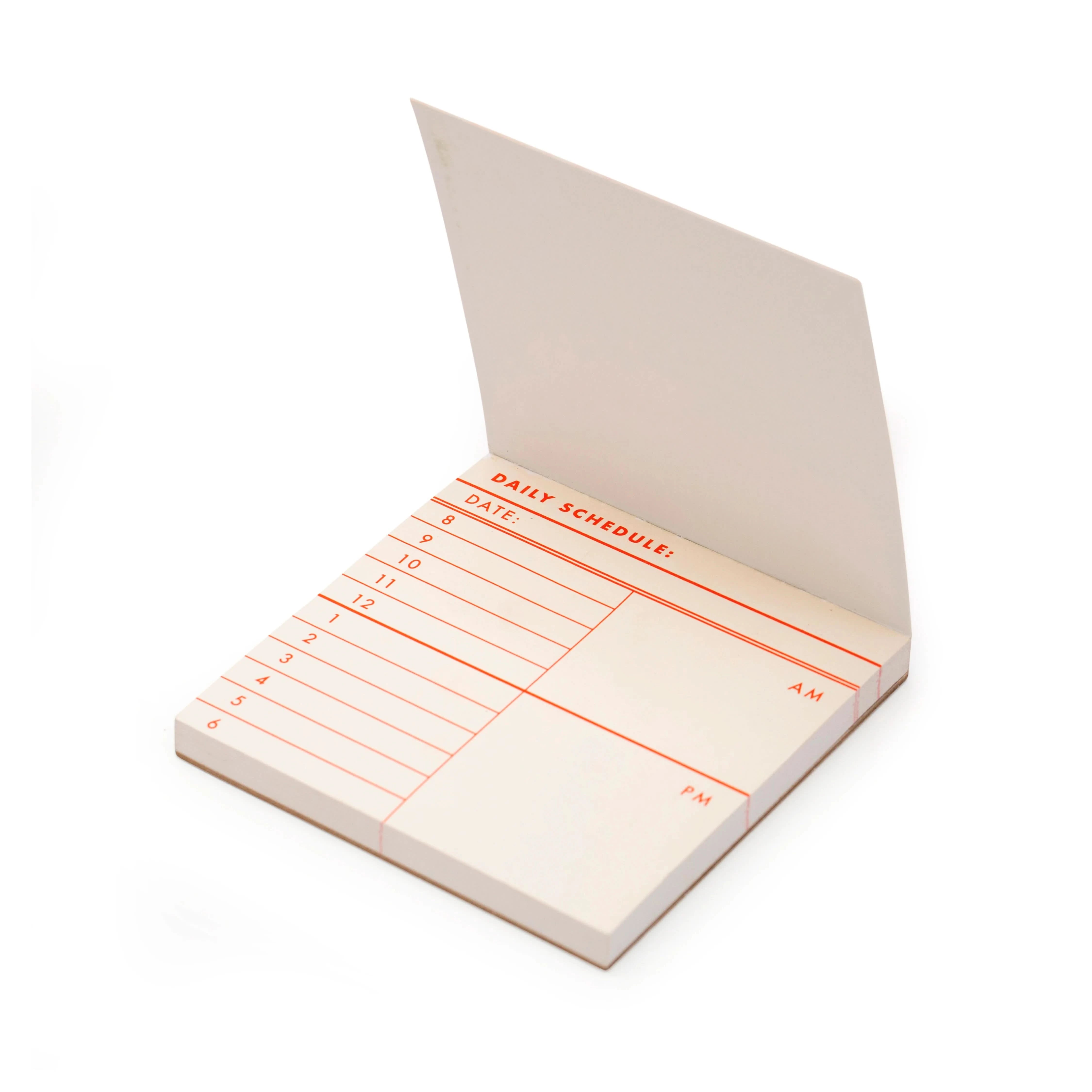 Daily schedule sticky note memo pads