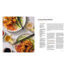 Crunchy shrimp roll bowl recipe from seriously so good cookbook featured phot of shrimp roll on the left and the recipe on the right page  