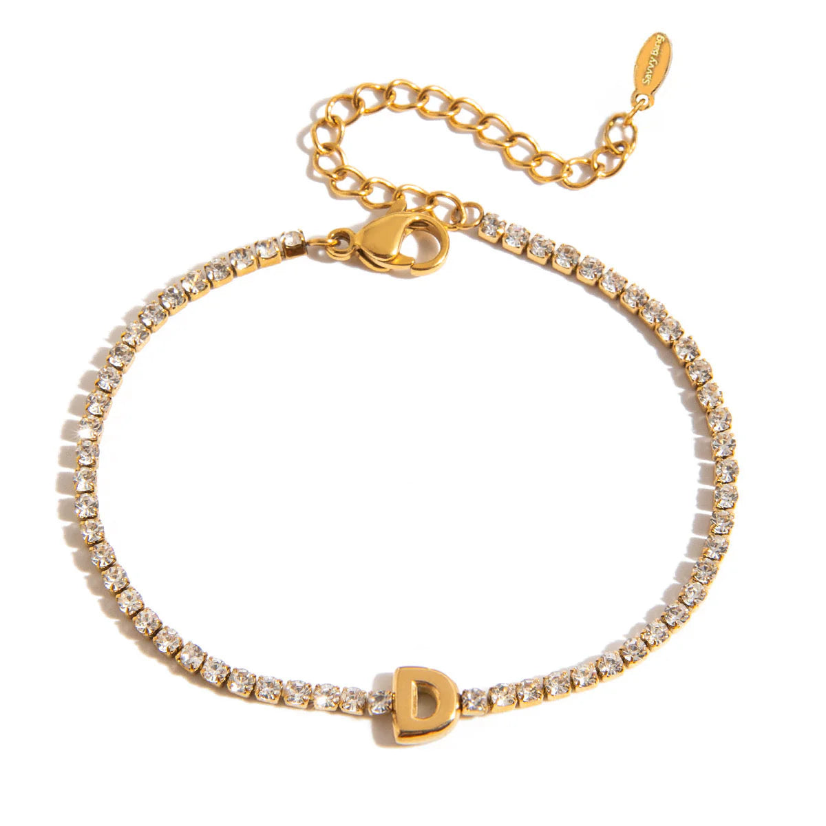 Initial Tennis Bracelet