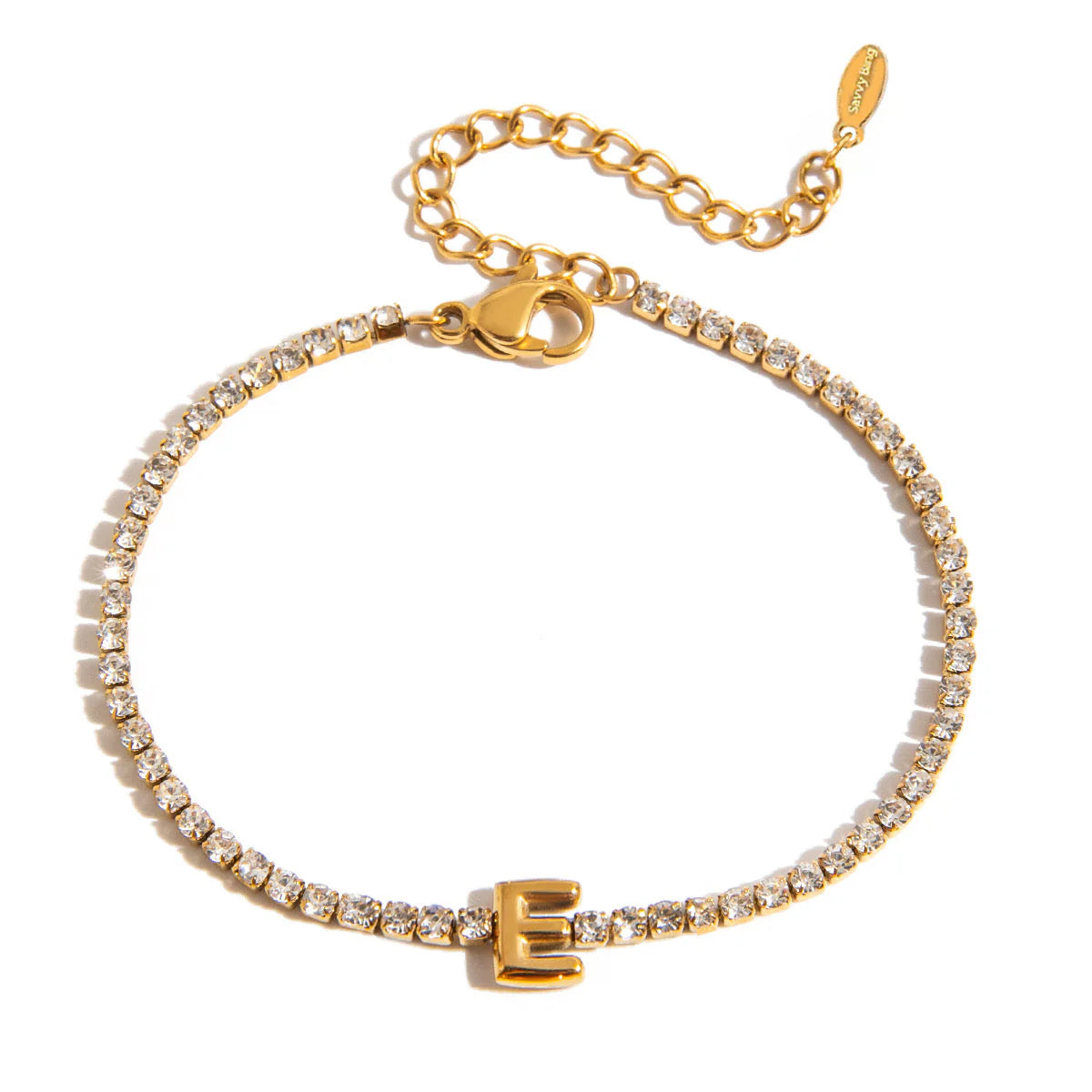 Initial Tennis Bracelet