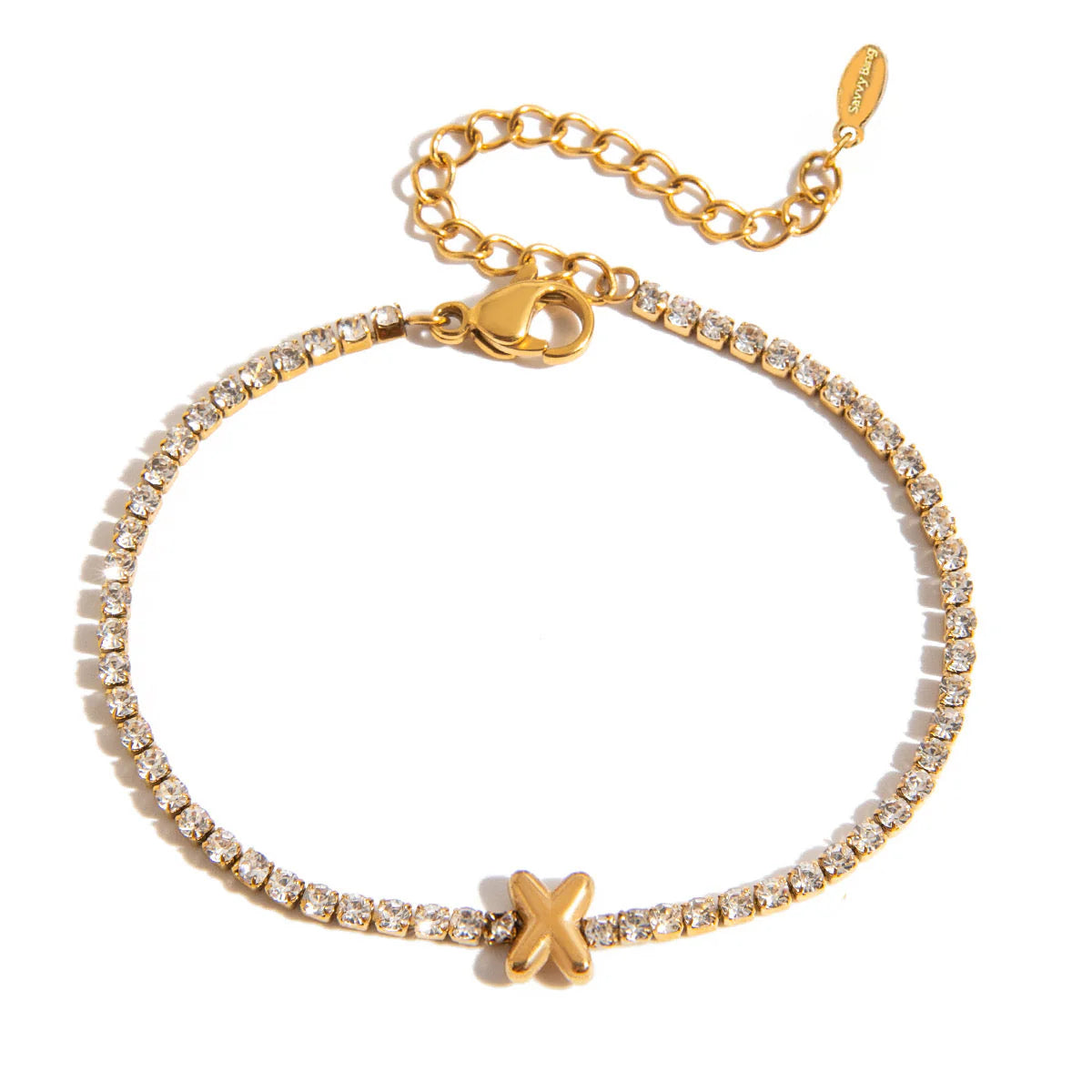 Initial Tennis Bracelet