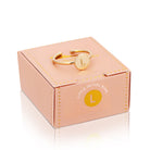 14k Gold Initial Rings - FORM + CONTENT