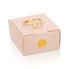 14k Gold Initial Rings - FORM + CONTENT