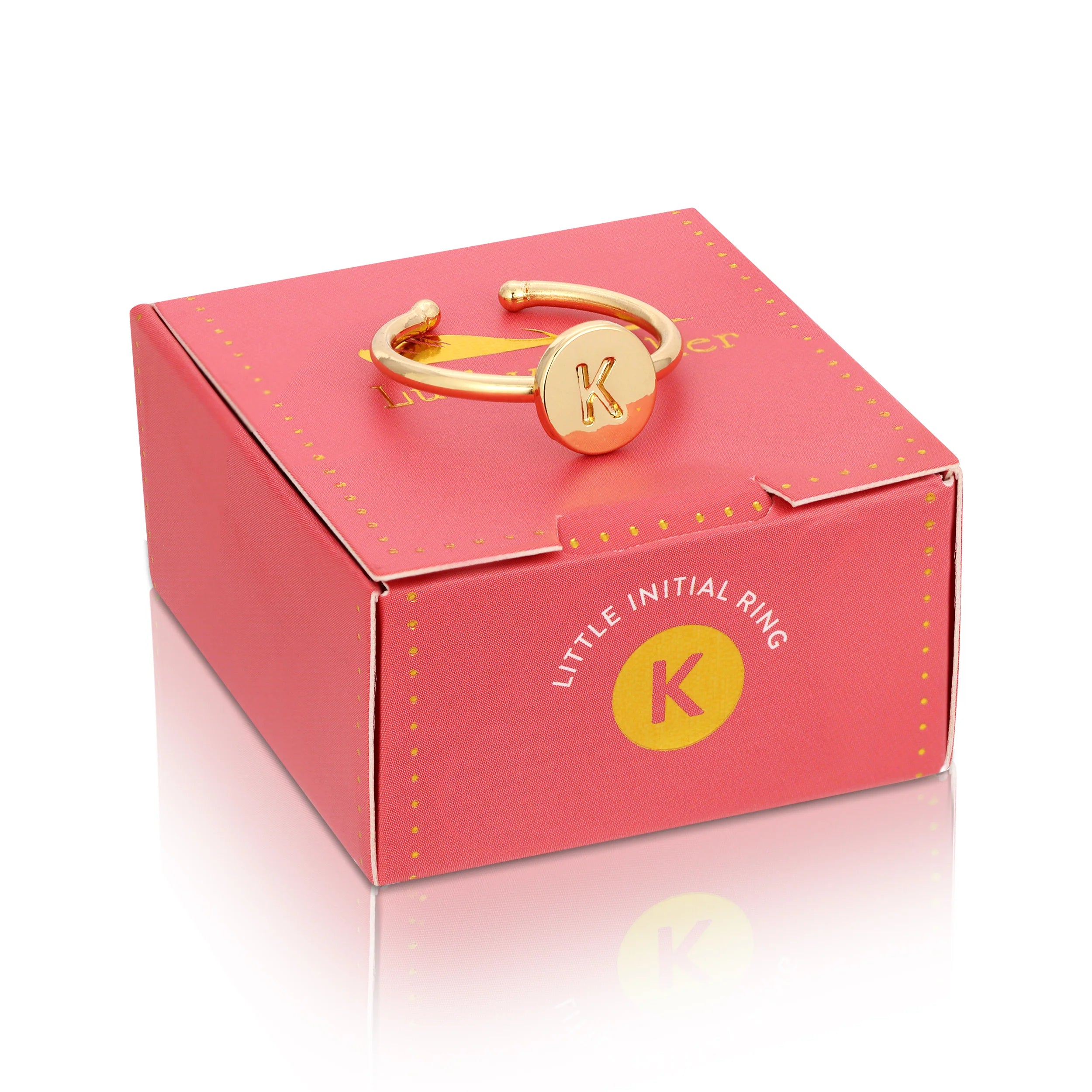 14k Gold Initial Rings - FORM + CONTENT